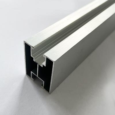 China Aluminum Photovoltaic Installation Guide Rail Silver Vertical Solar Mounting Rails for sale