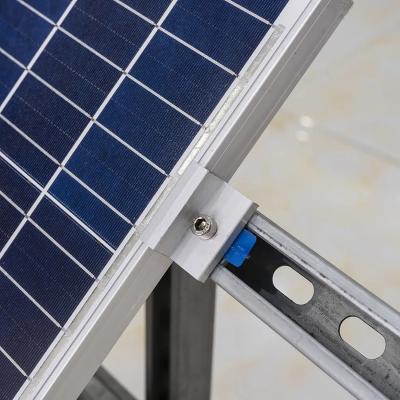 China Premium Solar Panel End Clamp Corrosion Resistance Photovoltaic Support Fixture for sale