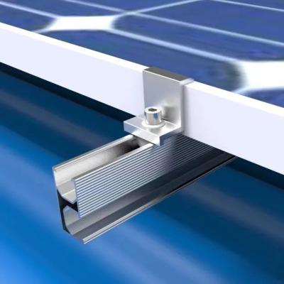 China photovoltaic Solar Module End Clamp fixture Roof Ground Installation for sale