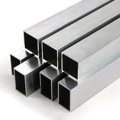 China Tubos de aluminio extruidos cuadrados huecos Soldadura Tubo de aluminio anodizado en venta