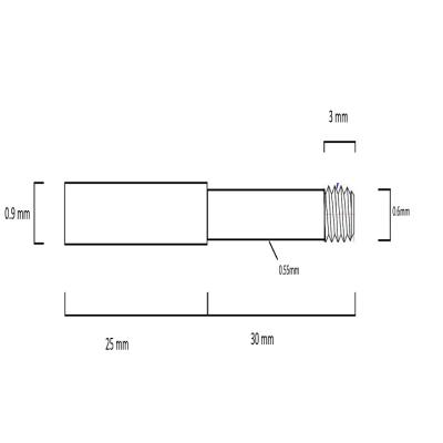 China Custom Industry Metal Micro Pin Pin Stainless Steel Aluminum Threaded Rod for sale