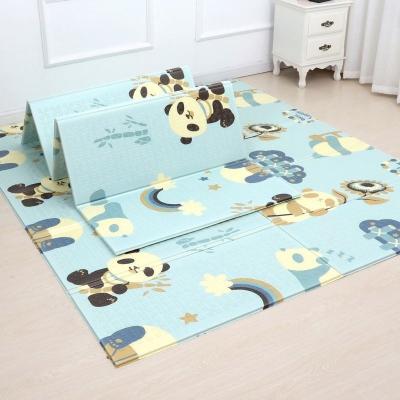 China Non-Toxic Factory Non-Toxic Double Sides 150*180 150*200 180*200 Cm Child Floor Blanket Baby Crawling Double Play Mat Children Foam Carpet XPE Folding Mat for sale