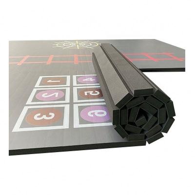 China PVC+XPE Foam/CARPET +XPE Foam Roll-out Mat Bjj Roll Mat Gymnastic Mat Roll Mat for sale