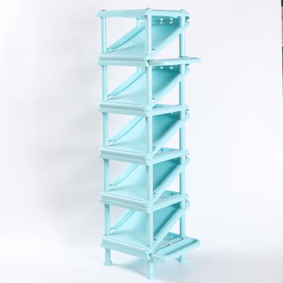 China Plastic Storage Rack Small Shelf Home Shelves China Supplier Plastic Storage Racks And Racks 34*21*111 Multifunctional Stocked for sale