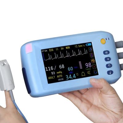 China Wall Mount Home Multiparameter Transmission Android WIFI Touch Screen Homecare Hospital Medical EtCO2 Patient Monitor Optional for sale