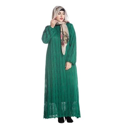 China Top Selling Arab Women Long Dress Islamic Clothing Women Lace Up Muslim Dress L for sale