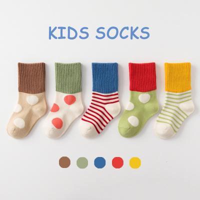 China Baby Socks Breathable Colorful Cute Pattern Cotton Soft Breathable Baby Socks For Autumn Winter for sale