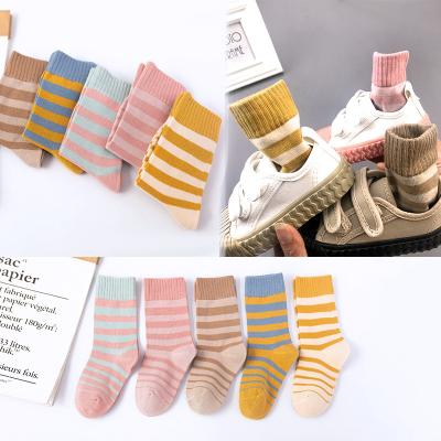 China Custom Breathable Colorful Cute Pattern Cotton Baby Socks Soft Breathable Baby Socks For Autumn Winter for sale