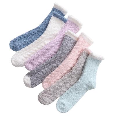 China Custom wholesale logo cotton Anti-failure thick warm winter socks for woman women unisex men for sale