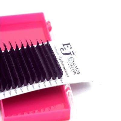 China Wholesale Matte Ellipse Double Tip Flat Lash Extensions Private Label Beauty Salon Flat Lash Lover Extensions Lash Best Quality Ellipse Lashes for sale