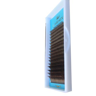 China Flat / Ellipse Dark Brown Light Eyelash / Super Soft Eyelash Extensions Eyelashes Super Soft Sample Eyelashes FLIP UP TIP lashex premium quality cashmere flat lashes for sale