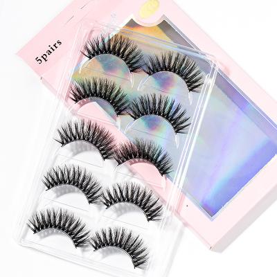 China Dramatic False Eyelashes 3D Mink Lashes High Volume Soft Mink Eyelashes Thick Natural Long Eyelashes False Eyelashes Makeup for sale