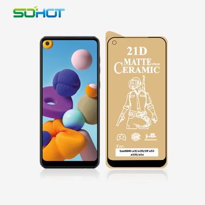 China Mobile Phone Matte Ceramic Shockproof Film HD Touching Waterproof Matte FOR SAMSUNG A21 A21S FOR OPPO A53 A53S A54 Screen Guard for sale