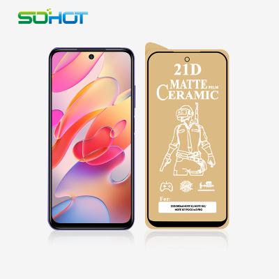 China Mobile Phone Matte Ceramic SHOCKPROOF FILM FOR REDMI NOTE 10/NOTE 10S/NOTE 10T POCO M3 CORE 2021 PRO Mobile Accessory Screen Protector for sale