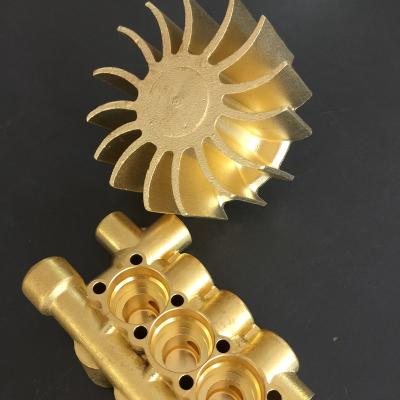 China Copper aluminum bronze copper alloy casted parts impellers for vacuum pump for sale