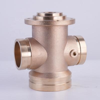 China Industry Custom Cast Iron And High Precision Machined Bronze / Brass Alloy Pipe Fittings for sale