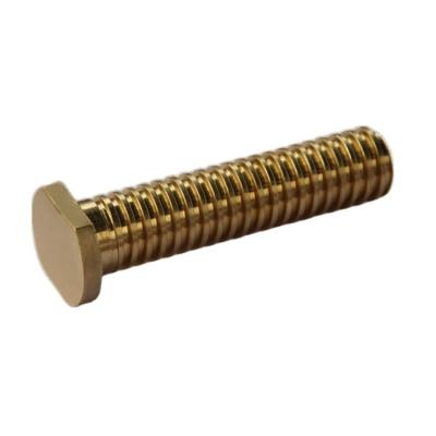 China Heavy Duty Lose Wax Casting CNC Machining High Precision Brass Bronze Screw Parts With High Precision Casting And Deburring for sale