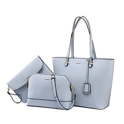 China Fashion Large Capacity Tote Bag Handbags 3pcs/set Branded Handbags Bags Women for sale