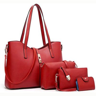 China Custom Vintage Private Label Handbags Purse Wholesale China Purses and Purses 4pcs Set for sale