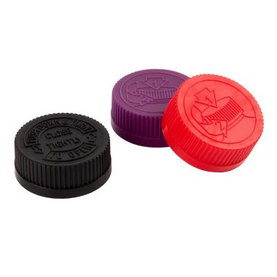 Китай Non Spill ABS PP 18mm 20mm 24mm 28mm 33mm 36mm 38mm 89mm Child 400 410 Resist Lock CRC Cap Screw Cap With Liner продается