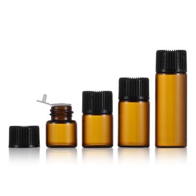 China Essential Oil 1ml, 2ml, 3ml Mini Essential Oil Glass Perfume Bottles for sale