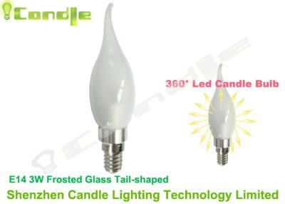 China 12v / 24v 3 Watt E14 Screw Led Candle Bulb Dim Warm White 2700 - 3300K for sale