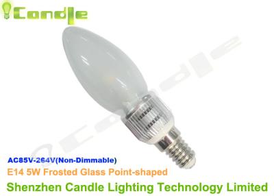 China 5 Watt B22 / E26 / E27 / E14 Led Candle Shape Bulb 360 Deg Beam Angle CE ROHS for sale