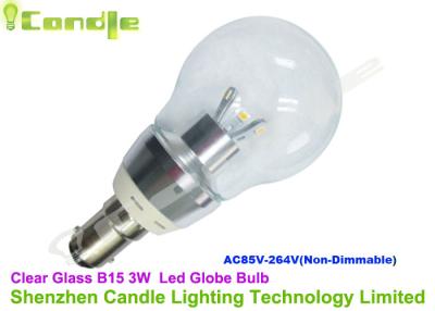 China High Lumen Hotel 3w Clear Globe Led Light Bulbs B15 3000k With Energy Efficient for sale