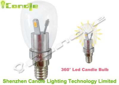 China Pure White Aluminum High Lumen Led Bulb Candle 3watt E14 E17 Flat Head Shaped CE for sale