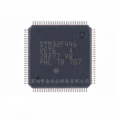 China / STM32F446VET6 LQFP-100 new chip STM32-bit 512KB microcontroller flash integrated circuit, electronic components IC for sale