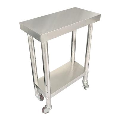 China Assembly 12x24 Inch Stainless Worktable For Handing Restaurant Exit Worktable for sale