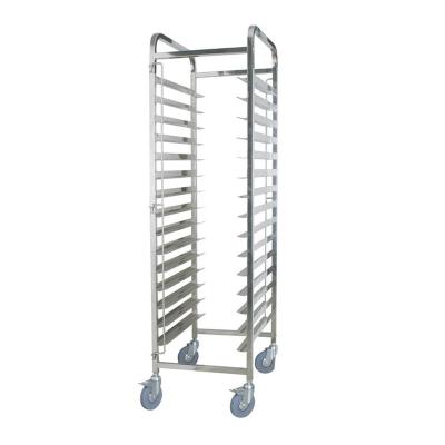 China Stainless Steel Food Bread Commercial Supplying Commercial Tray Trolley Cart Bakery for sale