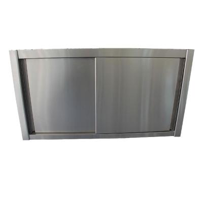 China Modern Stainless Steel Wall Cabinet Cost Effective Use In Kitchen With Sliding Door for sale