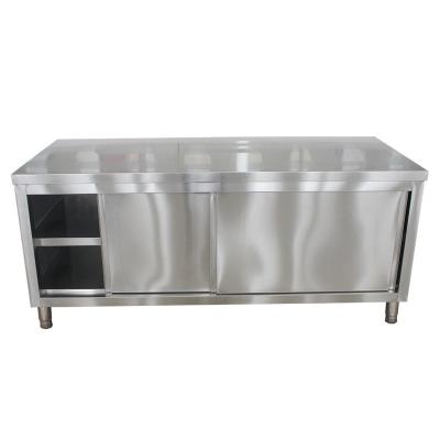 China Modern Stainless Steel Cupboard For Commercial Kitchen With Stainless Steel Hardware for sale