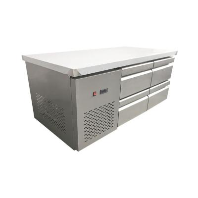 China Industrial Single-temp Treshin Commercial Kitchen Under Counter Fridge With Drawers for sale