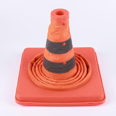 China Pavement Safety Road Street Safety Warning Traffic Economic Soft Reflective Flexible Cone for sale