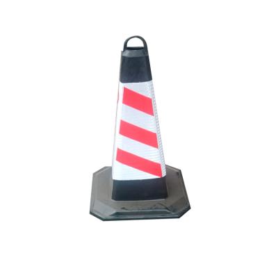 China Roadway Safety Tops Wholesale Rubber Traffic Cones For Road Safety for sale