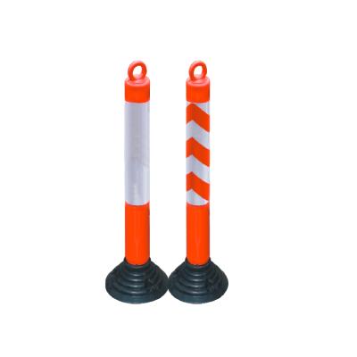 China Detachable Pillar Reflective Security Traffic Road Equipment No Parking Pole Bollard Road Safety Detachable Warning Pillar for sale