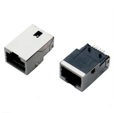 China 8P8C jaque modular magnético do PWB rj45, conector de superfície da montagem RJ45 com transformador à venda