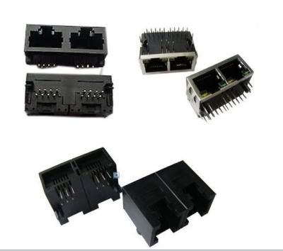 China Único porto do conector modular vertical das tomadas Rj45 da entrada RJ45 8P8C à venda