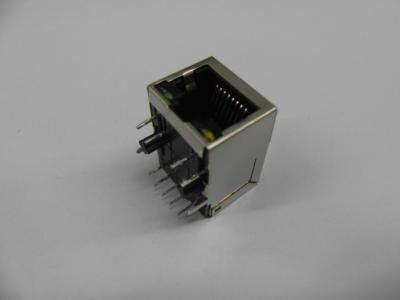 China CAT5 Female RJ45 with Transformer J0011d01bnl PBT Black Housing for sale