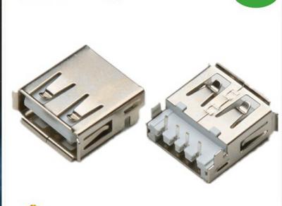 China Magnetic Reverse Rj45 Usb Connector With LED , RJ45 Connector PCB Mount for sale