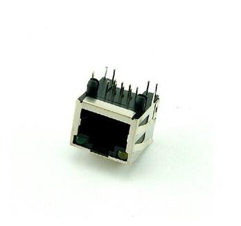 China Pluggable PCB RJ45 8P8C / RJ45 Connector PCB Mount With LED for sale