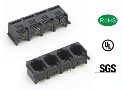 China PCB zetten Multisteun 4pin 6pin 8pin van de Havenrj45 Vrouwelijke Schakelaar op Te koop