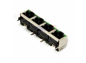 China Audio & Video Used Multi Port RJ45 , ethernet 10 pin RJ45 connector PCB mount for sale