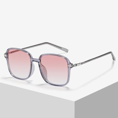 China Korean fashionable square transparent TR90 frame sunglasses men and women sunglasses polarized sunglasses for sale