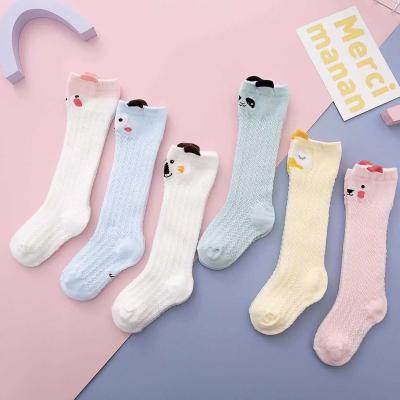 China 2021 Summer New Design Luxury Tube Mesh Socks Long Kids Socks Over The Knee Baby Cotton Socks for sale