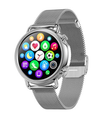 China Touch Screen Smartwatch Women Shape Luxury With Body Temperature V25 Women Smart Watch Women for sale