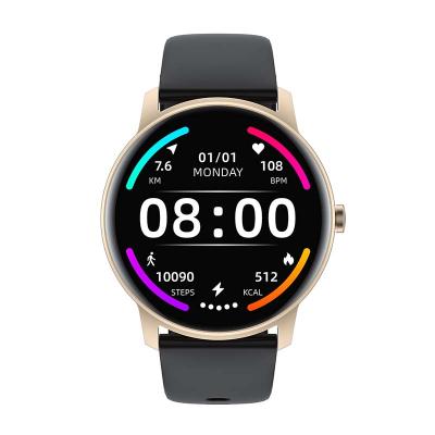 China 2021 New Trend Touch Screen Sport Waterproof Round Heart Rate Monitor Pedometer Smart Watch Full Screen Smartwatch for sale