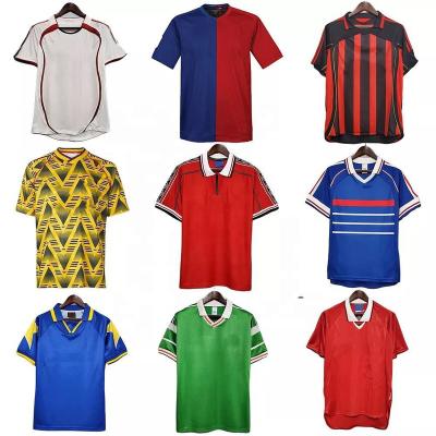 China Custom Made Comfortable Breathable Quick-Dry Thailand Retro Classic Quick-Drying Shirt Soccer Jersey Top for sale